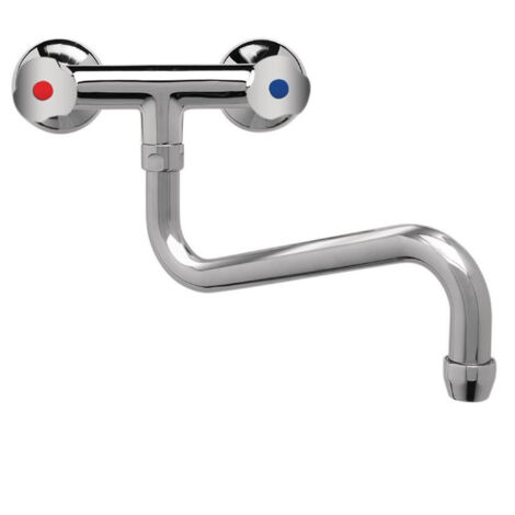 Robinet mélangeur bi-trou modèle lourd 3/4" - Col bas 18 (Ø) mm - 3 longueurs