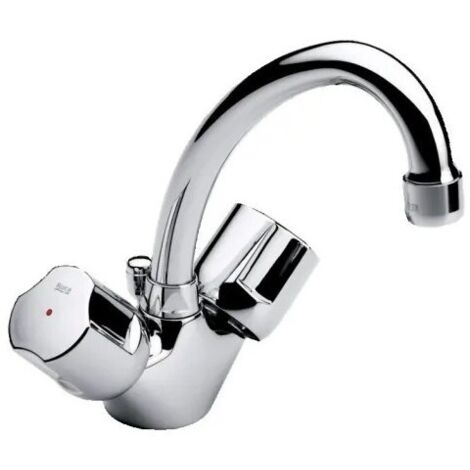 Robinet Mélangeur d'Évier ROCA Niagara Disc Bec Mobile Bi-Commande Chromé - A5A3670C00