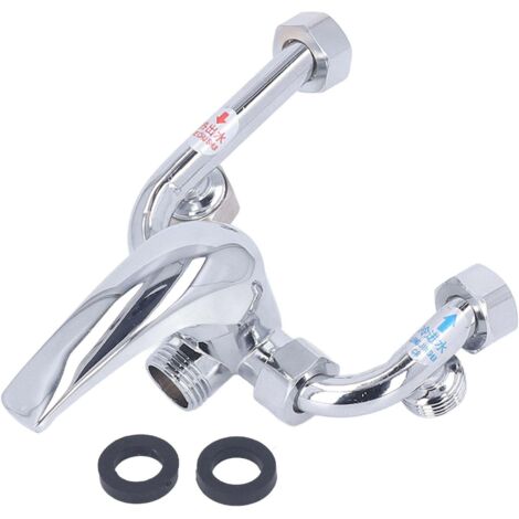 Robinet mélangeur en cuivre pour chauffe-eau électrique, montage en surface, coude en U, interrupteur eau chaude/eau froide, robinet de douche, entrée d'eau, pièces universelles G1/2 po