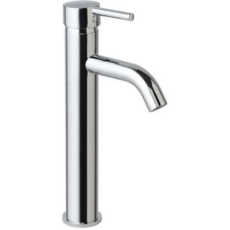 Robinet mélangeur haut chromé pour lavabo