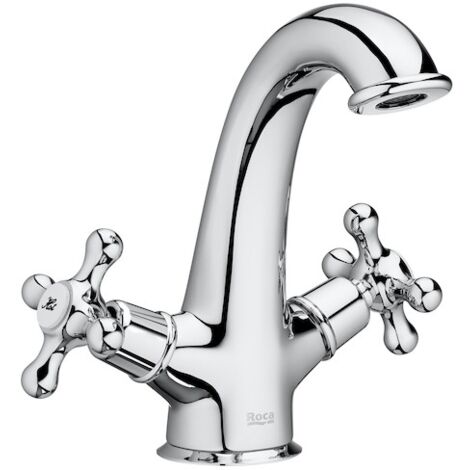 Robinet mélangeur lavabo CARMEN avec vidage clic-clac - Chromé - Roca - A5A3A4BC00