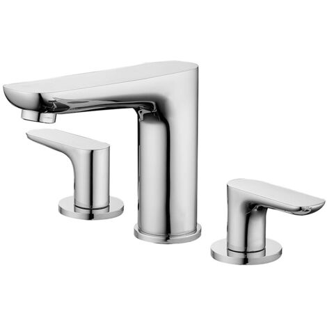 Robinet mélangeur lavabo sur plage Chromé - Spica