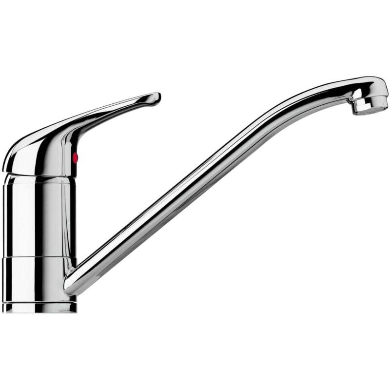 Kiamami Valentina - Robinet Mélangeur Pour Évier De Cuisine Avec Bec Verseur Bas Corallo