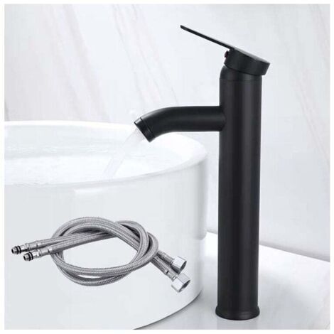 Robinet Mélangeur Salle De Bain Noir Mitigeur Eau Chaude Froide Tête Dragon Surface Anti Froid