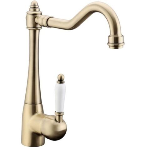 Robinet Mitigeur AVANC - Laiton - Bronze doré - Cartouche Céramique - 2 Tuyaux - Cuisine Salle Bain