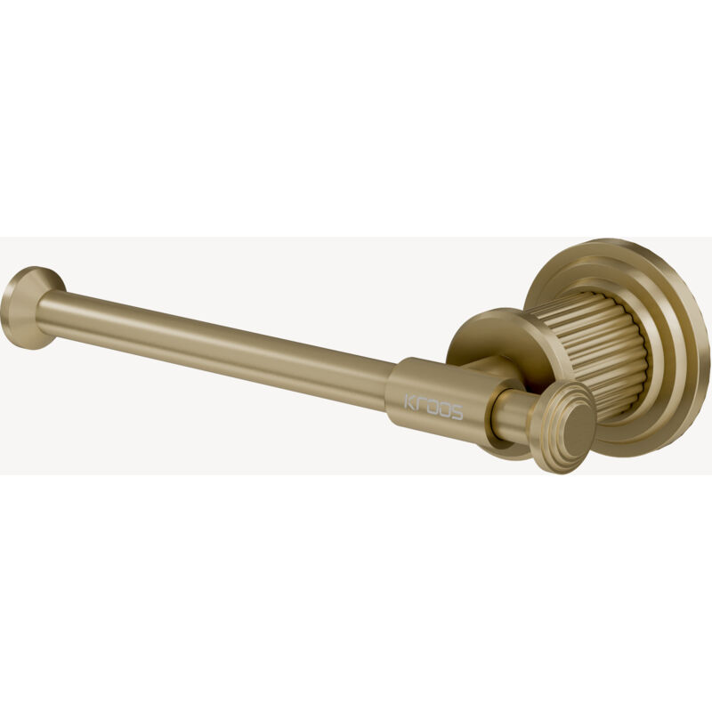 Porte-papier toilette mural Doré brossé - Hera