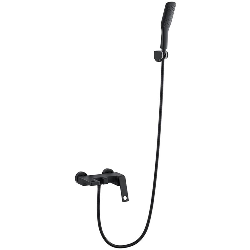 Robinet mitigeur bain-douche mural Noir - Persée