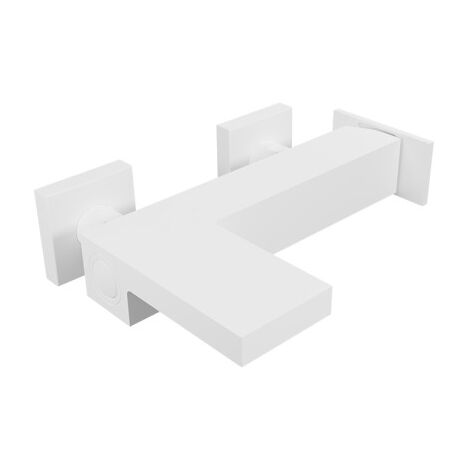 Robinet mitigeur Bain Douche Tabula Blanc Mat - CRISTINA ONDYNA TA10724