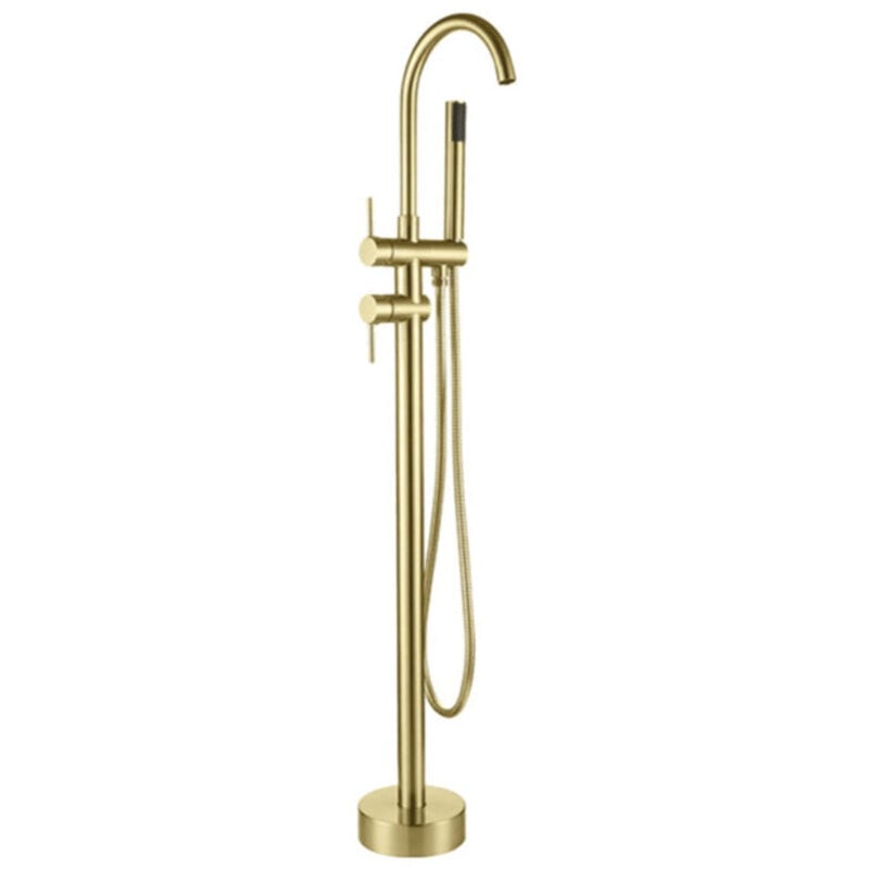Robinet mitigeur baindouche sur pied calgary or brossé