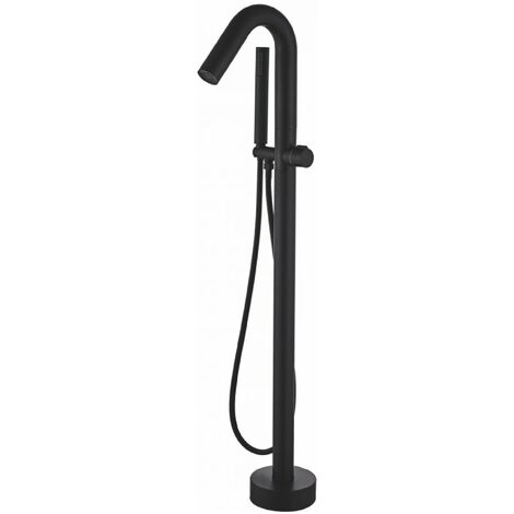 Robinet mitigeur baindouche sur pied PILOS noir mat