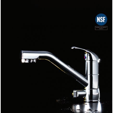Robinet mitigeur "Classique" chromé avec sortie -Eau filtrée- - HYDROPURE MITC C