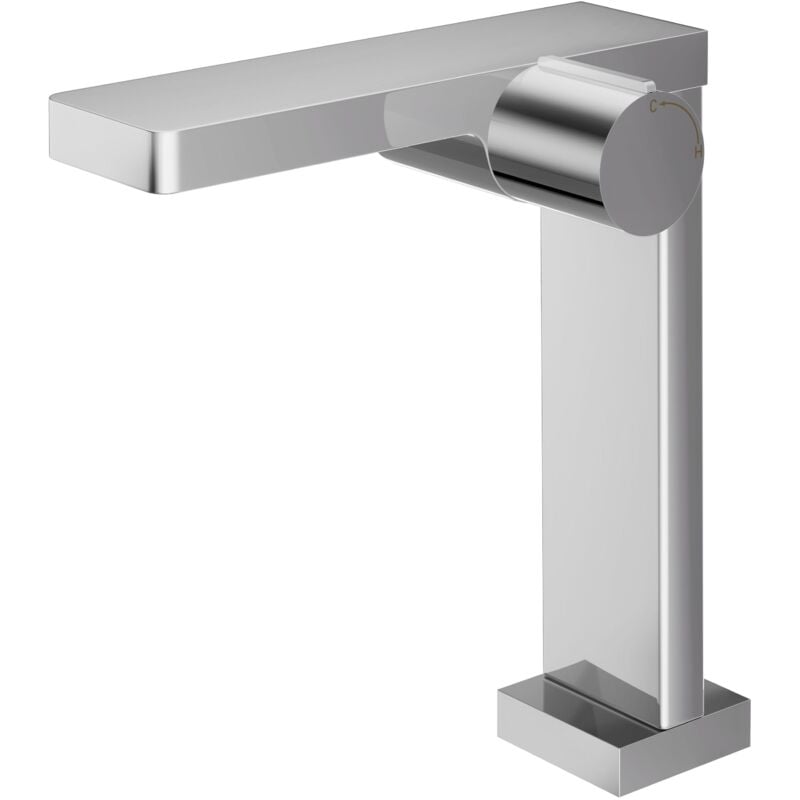 Design Robinet de lavabo - Robinet de salle de bains NT3220C - Bec haut - Robinet chromé - Bernstein