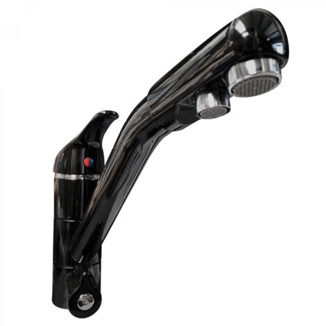 Robinet mitigeur Dauphin 3 voies Noir