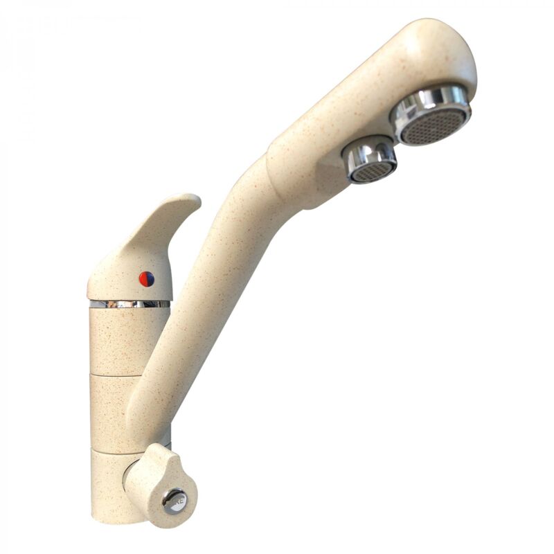 Quadro - Robinet De Cuisine Mitigeur 3 Voies Dauphin Granit