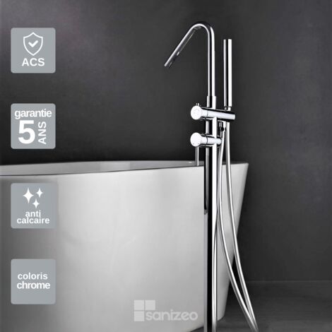 Robinet Mitigeur de Baignoire sur Pied Chrome IMEX CORCEGA BBECO1