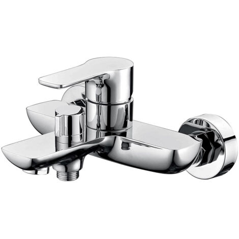 Robinet mitigeur de bain mural Chromé - Spica