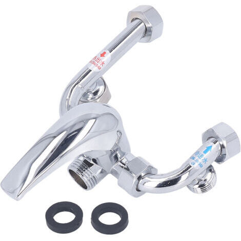 Robinet mitigeur de chauffe-eau électrique en cuivre, monté en Surface, coude en U, interrupteur froid et chaud, robinet de douche, entrée d'eau, pièces universelles G1/2 pouces