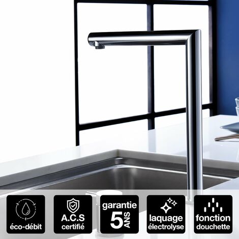 Robinet Mitigeur de Cuisine anti-calcaire Chrome IMEX ITACA GCE018