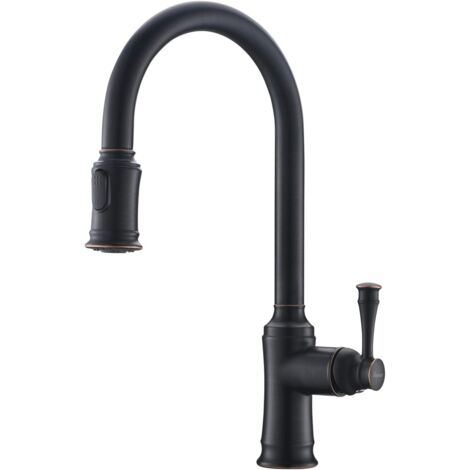 Robinet Mitigeur de cuisine extensible avec douchette extensible à 360° 2 fonctions Robinet de cuisine