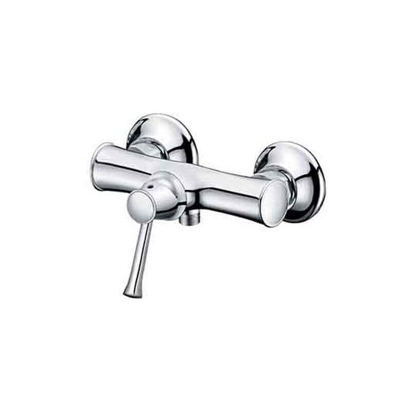 Robinet Mitigeur de Douche Mural Rétro - Chromé - Allure
