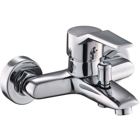 Robinet mitigeur de douche mural, cuivre, eau chaude et froide, céramique, mitigeur de douche mural, mitigeur de douche monocommande