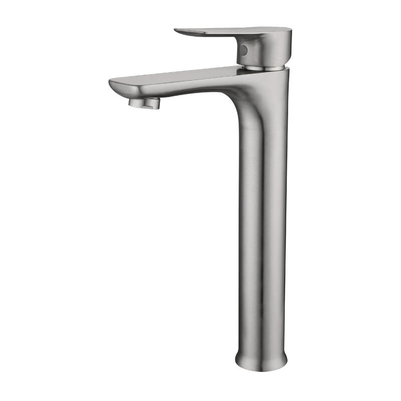 Fei Yu - Robinet mitigeur de lavabo de salle de bain brossé chaud et froid en acier inoxydable