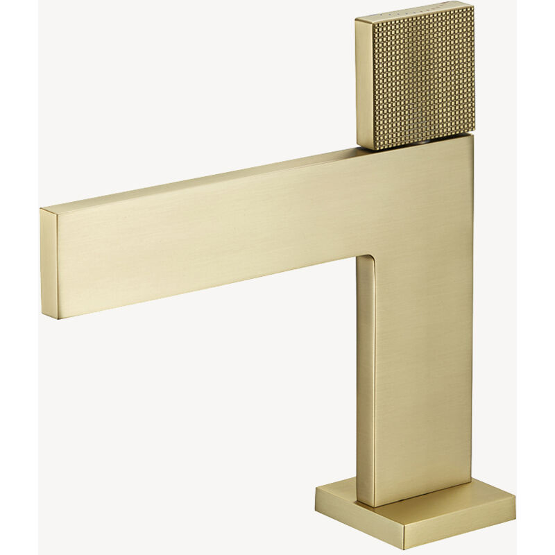 Kroos ® - Robinet mitigeur de lavabo design Doré brossé - Kyra