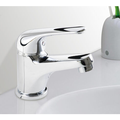 Robinet de salle de bain Paini Mitigeur lavabo Open Water avec tirette +  nettoyant Briochin