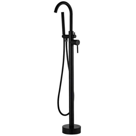 Robinet mitigeur de luxe sur pied en noir