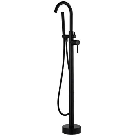 Robinet mitigeur de luxe sur pied en noir