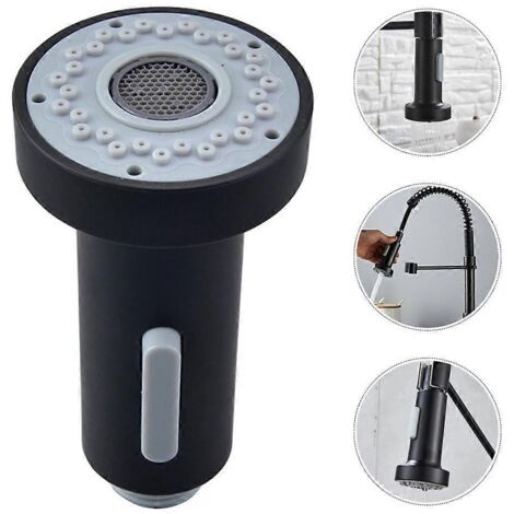 Robinet mitigeur d'évier avec douchette bidet, robinet mitigeur de rechange, accessoires de cuisine en ABS noir, rallonge de tuyau métallique - AquaForge