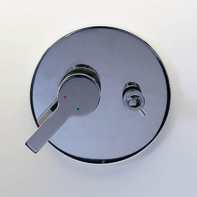 Rue Du Bain - Robinet Mitigeur Douche Encastré 2 sorties - Chromé - Rond