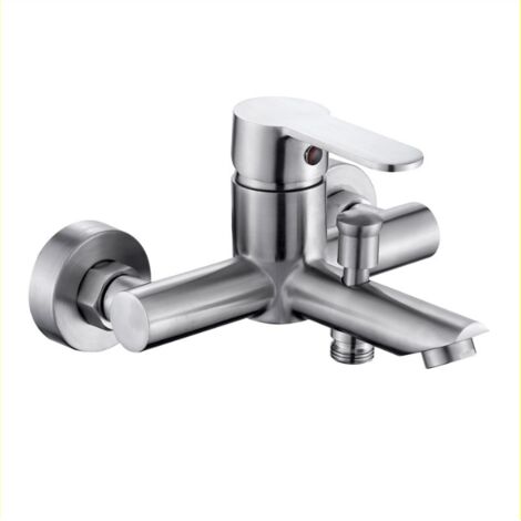 Robinet mitigeur en acier inoxydable Robinet de baignoire Robinet de bain