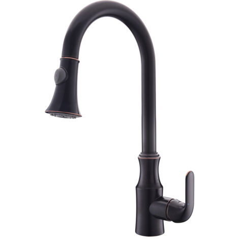 Robinet de cuisine mitigeur extractible en laiton solide