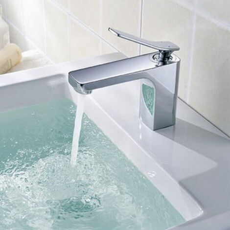 Robinet Mitigeur Lavabo Carré Chromé - Arcolor