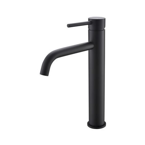 Robinet mitigeur lavabo Surélevé - Noir Mat - Circle