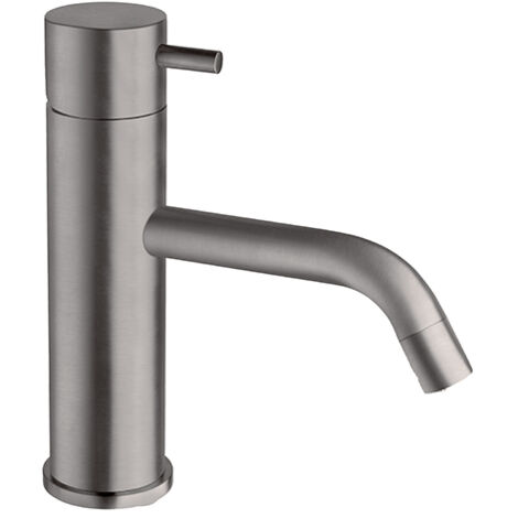 Robinet mitigeur lavabo TRIVERDE métal brossé avec bonde up&down - Cristina Ondyna