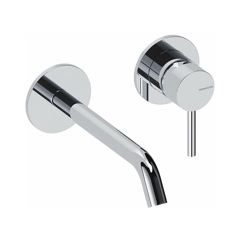 Robinet mitigeur mural loop 18 cm Chrome