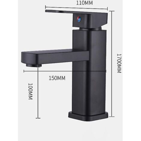 robinet Mitigeur Noir Bec En L Robinet De Cuisine Solide En Acier Inoxydable Robinet Mitigeur 3 Voies Robinet Mitigeur Pour Systmes D'eau Potable