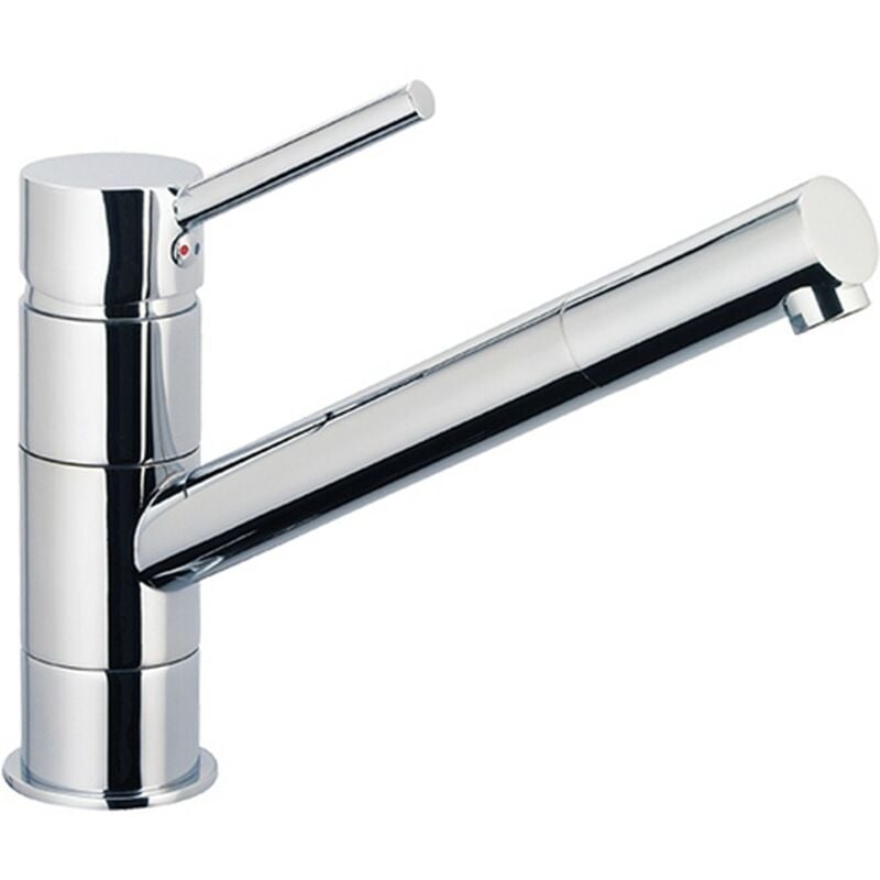 Pro Et Discount - Robinet mitigeur pour évier de cuisine chrome bec long mobile embout orientable