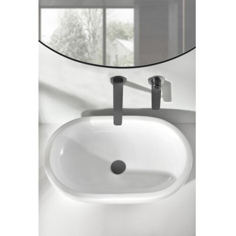 Robinet mitigeur PRECIEUSE à encastrer pour lavabo Canon de fusilChroméNoir matOr brosséOr rose brossé