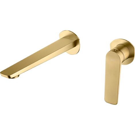 Robinet mitigeur PRECIEUSE à encastrer pour lavabo Or brosséChroméNoir matOr brosséOr rose brossé