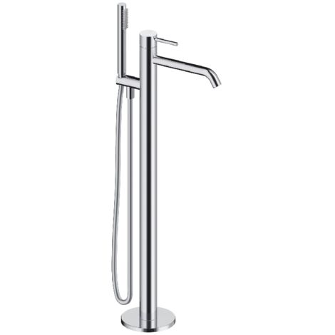 Robinet mitigeur sur pied LOOP pour baignoire Chrome