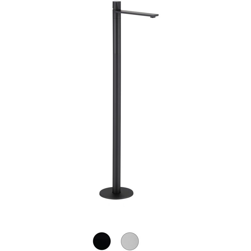 Robinet mitigeur sur pied pour lavabo totem 8046 - chrome ou noir mat Noir mat - Bernstein