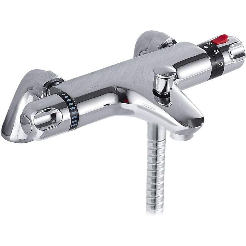 Ymyny - Robinet mitigeur thermostatique pour baignoire , avec valve de contrôle de la température