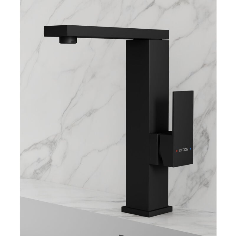 Kroos ® - Robinet mitigeur évier Noir - Sirius