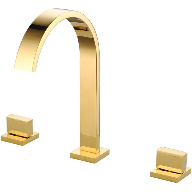 Robinet mélangeur lavabo sur plage Doré - Miranda