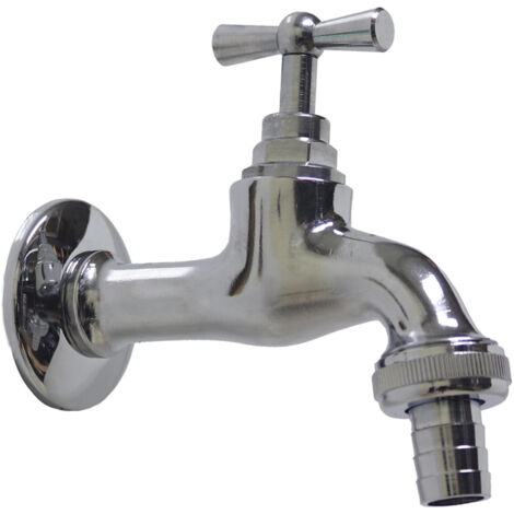 Robinet modèle 195/C en laiton avec raccord en caoutchouc pour fontaine de jardin domestique 1/2"