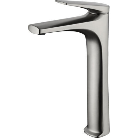Robinet monocommande avec bec haut pour évier, corps de robinet en acier S.316, qualité anticorrosion maximale et acier inoxydable à haute résistance