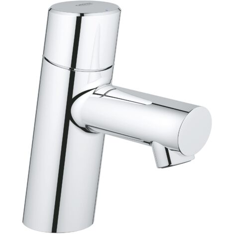 Robinet monofluide de lave-mains taille XS – Finition chromée GROHE StarLight® – Économie d'eau GROHE EcoJoy® 5,7 l/min – Montage monotrou